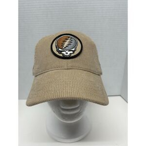 Grateful Dead Unisex Tan Beige Hat Corduroy Adjustable